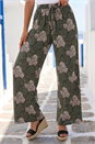 KHAKI Petite Abstract Leaf Trouser, Image 1 of 4