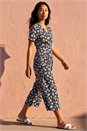 Black Petite Crop Jumpsuit, Image 2 of 4