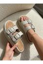 Silver iKrush Silver Vera Diamond Pattern Platform Sandals, Image 2 of 8
