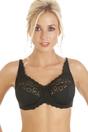 Black Lace Non Padded Underwired Bra, Image 1 of 4