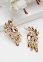 Orange Diva Collection Leafy Stud Earrings, Image 2 of 5