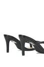Black XY LONDON Black 'Celina' Stiletto High Heel Mules With Thong Strap, Image 5 of 6