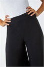 Black Super Wide Leg Stretch Trouser, Image 5 of 5