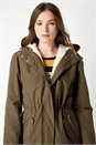 Green Waterproof Parka Coat, Image 3 of 5