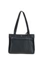 Black 'Derry' Classic Real Leather Zipped Shoulder Bag, Image 2 of 5