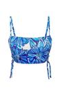 Multi Square Neck Ruched Side Detail Bikini Top, Image 2 of 4