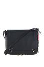 Black 'Tsanta' Flap Over Real Leather Shoulder Bag, Image 1 of 4