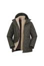Khaki Nebraskan Borg 3 in 1 Padded Jacket, Image 2 of 5