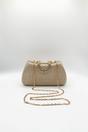 Gold Gold Shimmer Clutch Bag, Image 5 of 5
