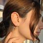 Gold Dainty Ear Cuff Paved Conch Hoops No Piercing Required, Image 3 of 4