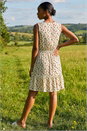 Ivory  Petite Cherry Tie Waist Dress, Image 2 of 4