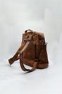 Brown SVNX Brown Faux Leather Backpack, Image 3 of 3