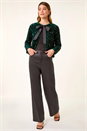 Green Sequin Bow Front Jacket, Image 2 of 5