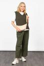 Cream Plain Half Moon Crossbody Bag, Image 5 of 5