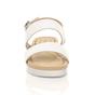 White AJVANI White Flatform Strappy Sandals, Image 6 of 6