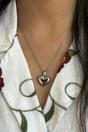 Silver SVNX Silver Heart Necklace in Silver - Gift Boxed, Image 1 of 5