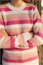 Pink Stripe Soft Knit Jumper, Image 4 of 4