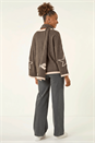 Dark Grey Star Knit Jumper and Scarf Set, Image 3 of 6