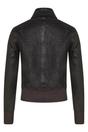 Grey Womens Varsity Bomber Jacket-Modbury, Image 3 of 4