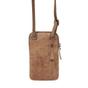 Tan 'BROOKE' Real Leather Mobile Phone Crossbody Bag, Image 3 of 6