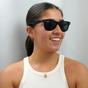Black Ray-Ban Black Rectangle Black Green Sunglasses, Image 5 of 6