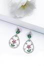 Multi Floral Drop Earrings, Image 2 of 4
