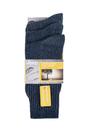 Blue 3 Pack Vintage Ribbed Socks, Image 2 of 3