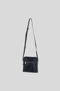 Black Genuine Leather Crossbody Bag with Adjustable Strap, Image 3 of 5