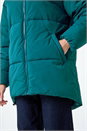 Teal Oversized Padded Coat, Image 7 of 7