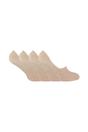 Beige 4 Pack Bamboo No Show Invisible Socks for Wo, Image 1 of 4