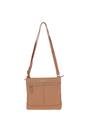 Camel 'Bliss' Leather Cross Body Bag with Adjustable Strap, Image 4 of 4