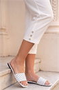 White Petite Bengaline Cropped Stretch Trouser, Image 4 of 4