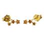 Orange Citrine November Birthstone Climber Stud Earrings, Image 1 of 2
