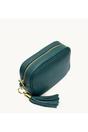 Teal The Tassel Teal Leather Crossbody Bag, Image 3 of 6