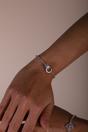 Silver Double Ring Diamante Bracelet  - Gift Boxed, Image 3 of 3