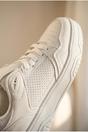 White iKrush White Cordelia Two Tone Panel Chunky Trainers, Image 3 of 5