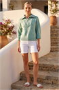Steel Blue Collar Zip Neck Knit Jumper, Image 3 of 4