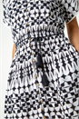 Ivory  Aztec Button Down Midi Dress, Image 6 of 6