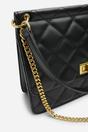 Black Arisbeth Quilted Cross Body Shoulder Bag, Image 5 of 6