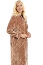 Brown Full Length Zip Housecoat With Inseam Pockets, Image 3 of 5