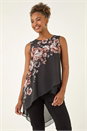 Ivory Floral Embellished Wrap Top, Image 1 of 5