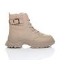 Camel AJVANI Camel Low Heel Chunky Flatform Ankle Boots, Image 2 of 6