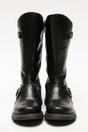 Black Womens Mid-Calf Platform Boots-MES2913, Image 5 of 6