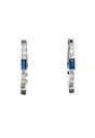 Blue Diva Collection Geometric Hoops, Image 1 of 5