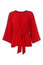 Red Tie Front Top, Image 4 of 4