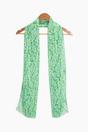 Green Sarta Green Metallic Pinstripe Lightweight Leopard Scarf, Image 5 of 5