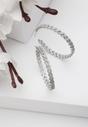 Silver Diva Twinkling Small Hoops, Image 2 of 5