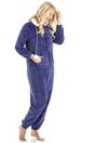 Navy Navy Supersoft Hooded Onesie, Image 5 of 6