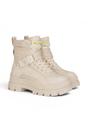 White Womens Combat High Ankle Boots-ASPHA-COM, Image 2 of 7