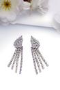 Purple Light Purple Tassel Earrings, Image 2 of 4